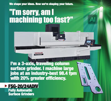FSG-20/24ADIV Series of larger-sized surface grinders are 20% more efficient