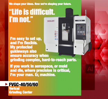 FVGC-40/50/60 vertical grinding centers for materials that present process challenges